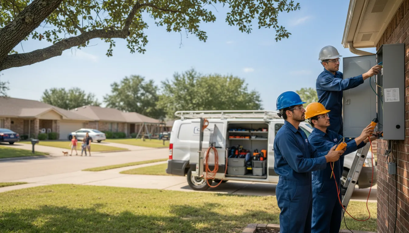 Certified electrician providing emergency electrical services in Cumberland, IA